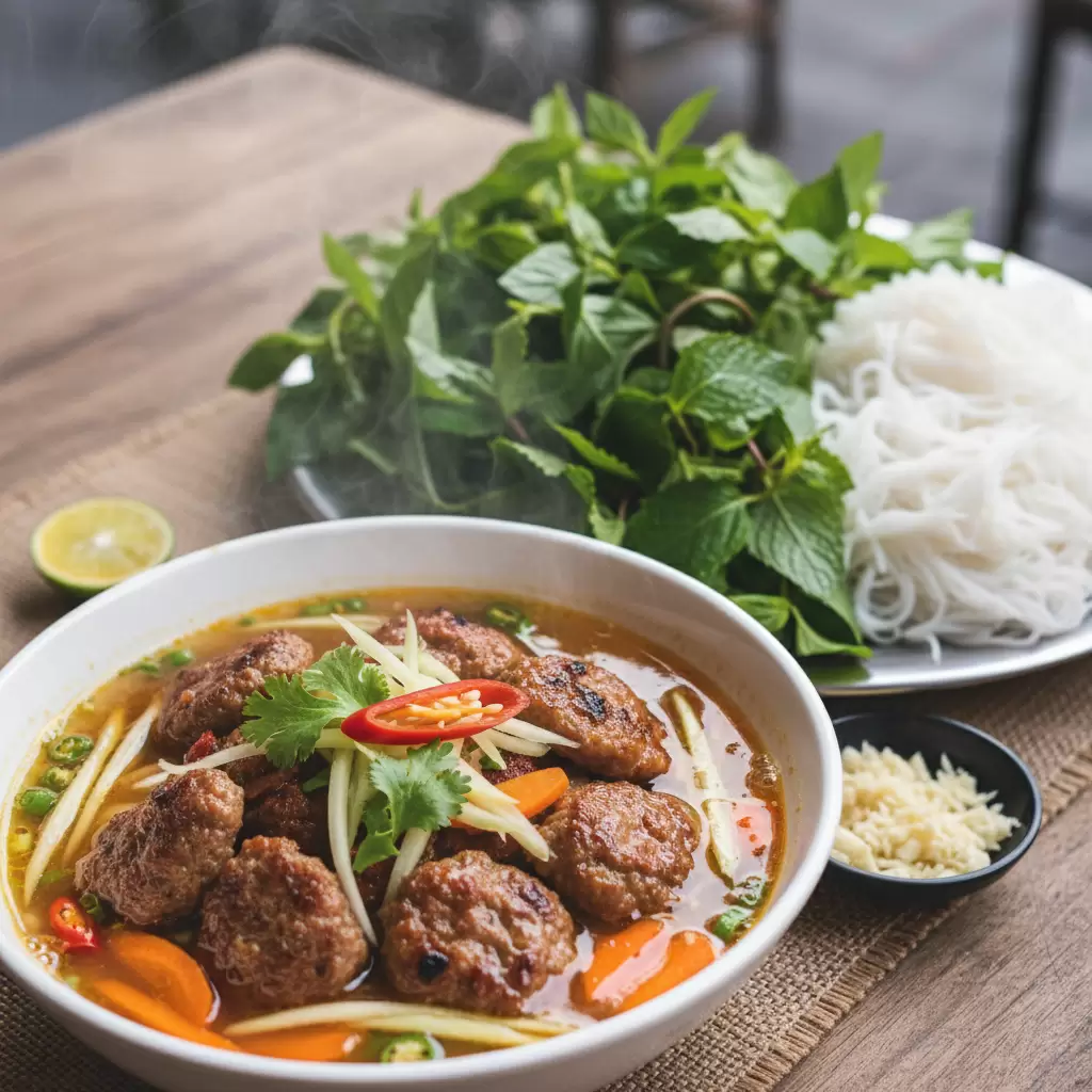 Bún chả Hà Nội  sự kết hợp tuyệt vời giữa thịt nướng và nước chấm chua ngọt