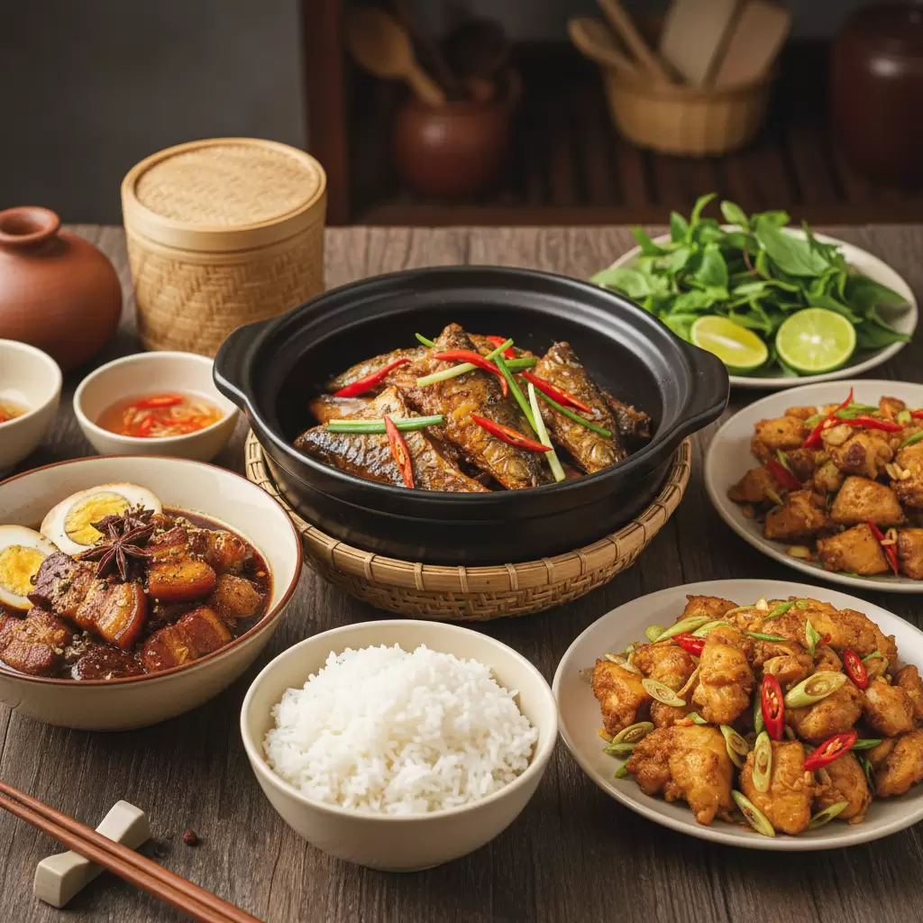 Các món kho mặn là linh hồn của bữa cơm gia đình Việt