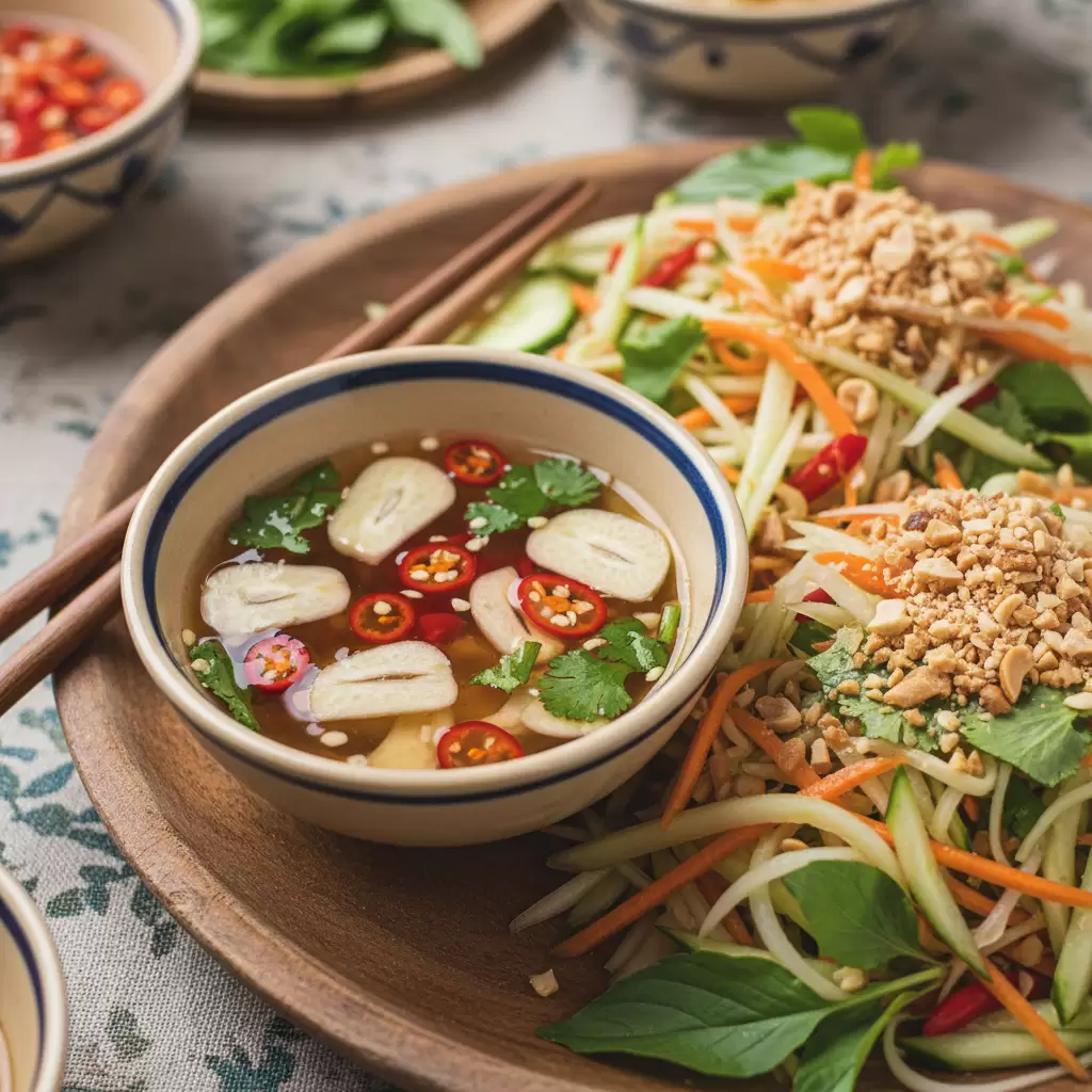 Nước mắm chua ngọt là linh hồn quyết định sự thành công của món gỏi