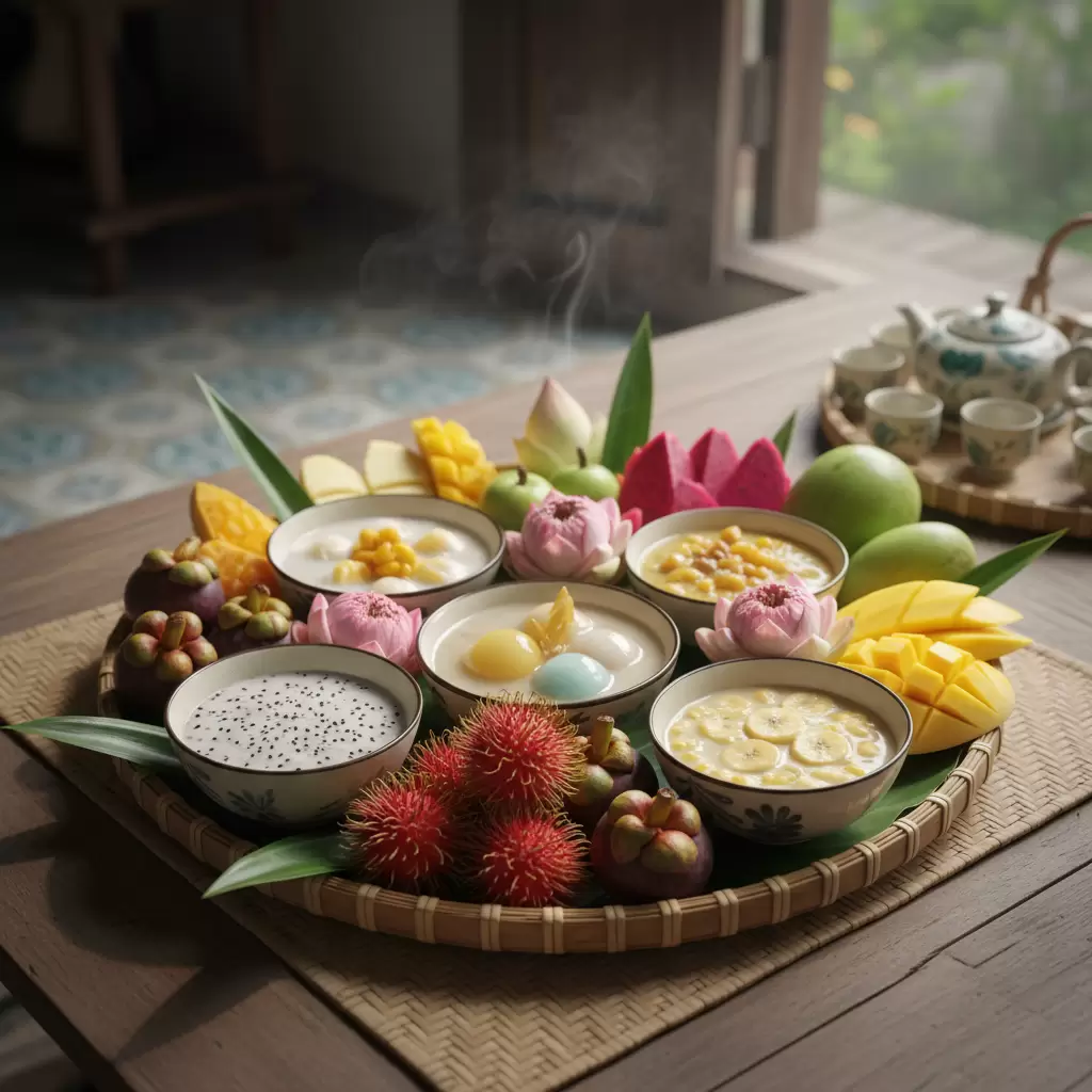 Tráng miệng kiểu Việt mang lại sự cân bằng hoàn hảo cho bữa ăn