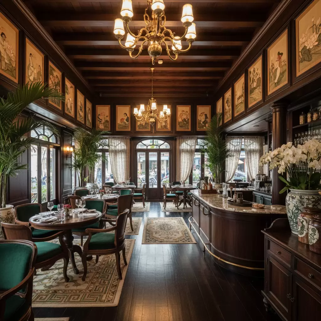 Không gian nhà hàng sang trọng tinh tế phù hợp cho các buổi tiếp khách