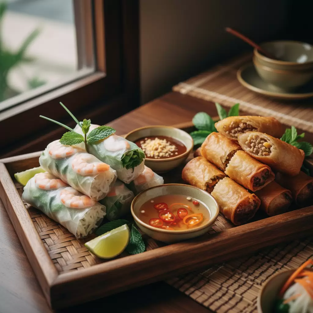 Gỏi cuốn và nem rán là hai đại diện tiêu biểu của ẩm thực Việt Nam trong mắt bạn bè quốc tế
