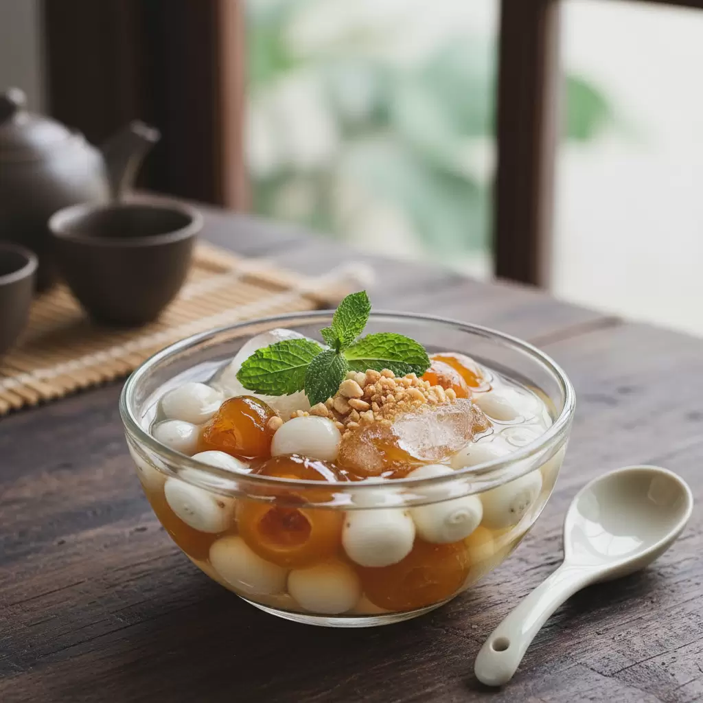 Chè hạt sen long nhãn  món tráng miệng thanh cao giúp chốt đơn bữa ăn hoàn hảo