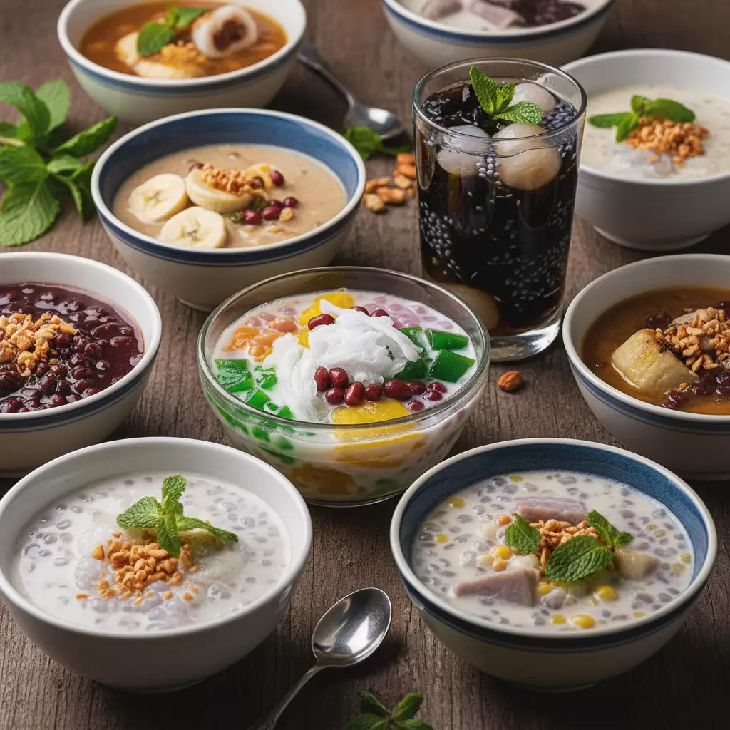 Sự đa dạng và màu sắc hấp dẫn của các món chè truyền thống Việt Nam