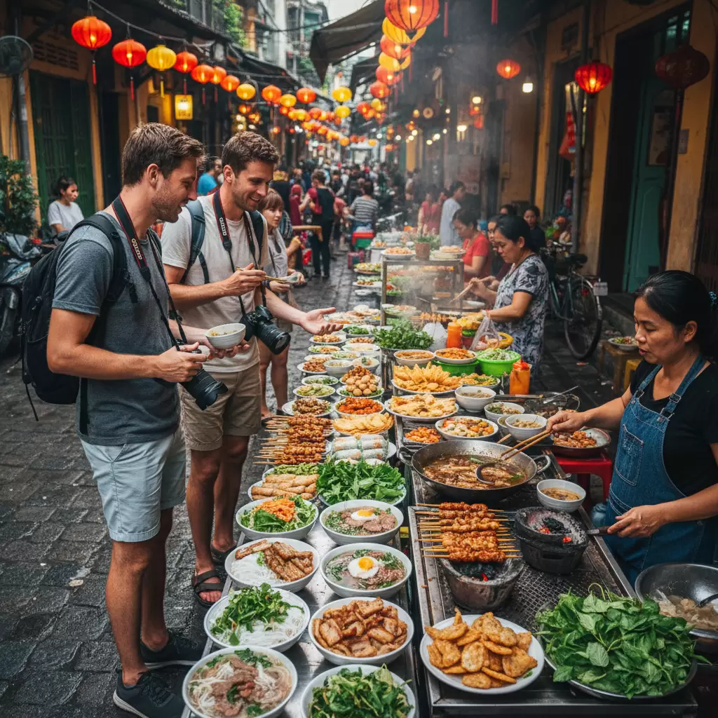 Ẩm thực Việt Nam đa dạng và đầy màu sắc luôn thu hút du khách quốc tế