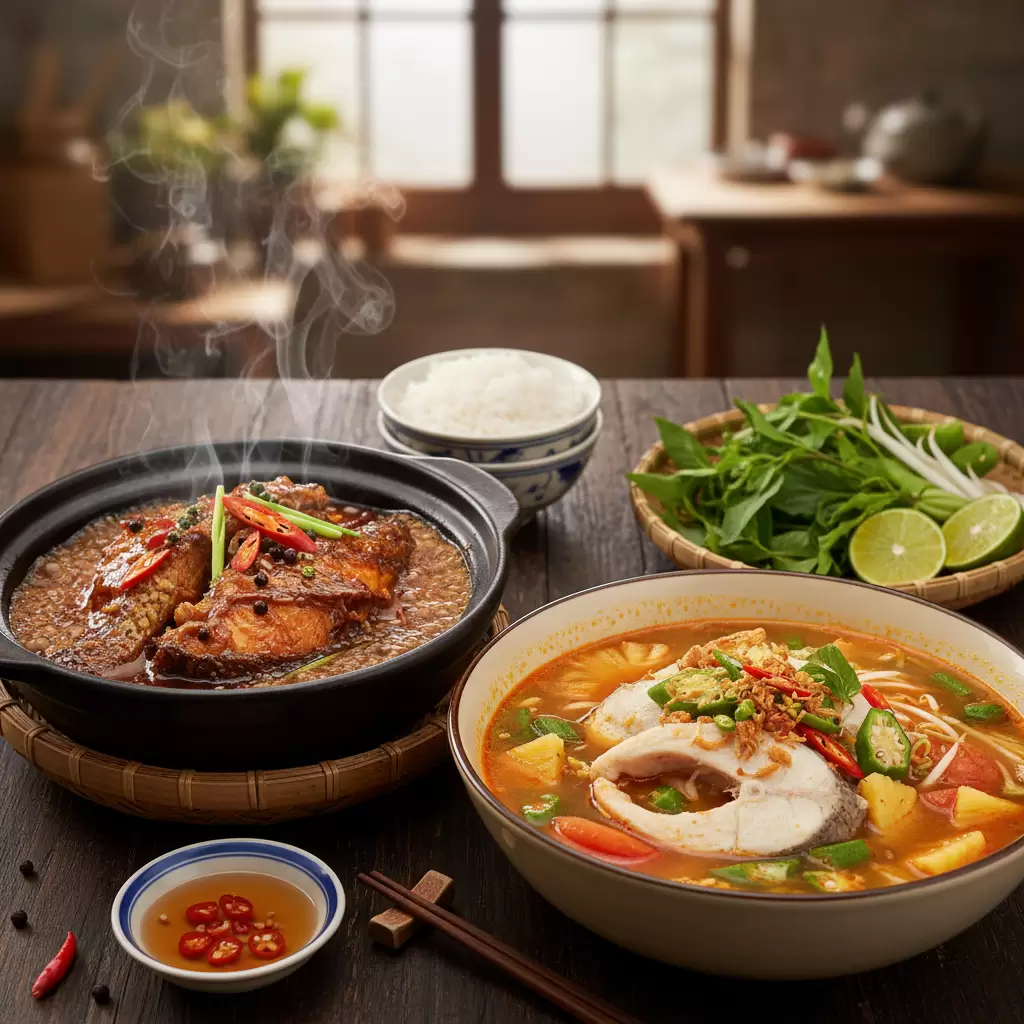Hương vị đậm đà của set menu món Việt phong cách miền Nam