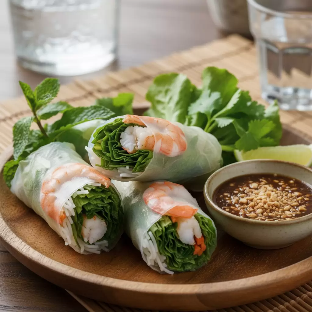 Gỏi cuốn là lựa chọn hàng đầu trong danh sách 7 món Việt ít dầu mỡ cho người ăn kiêng