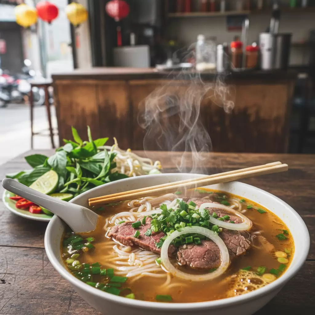 Phở bò  Biểu tượng của sự tinh tế và thanh tao trong ẩm thực miền Bắc