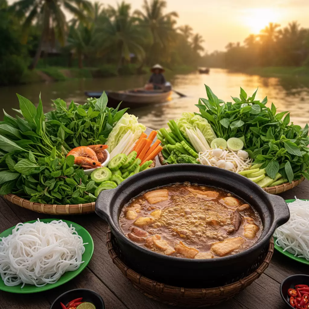 Lẩu mắm  Món ăn mang đậm nét đặc trưng và phóng khoáng của vùng sông nước Nam Bộ