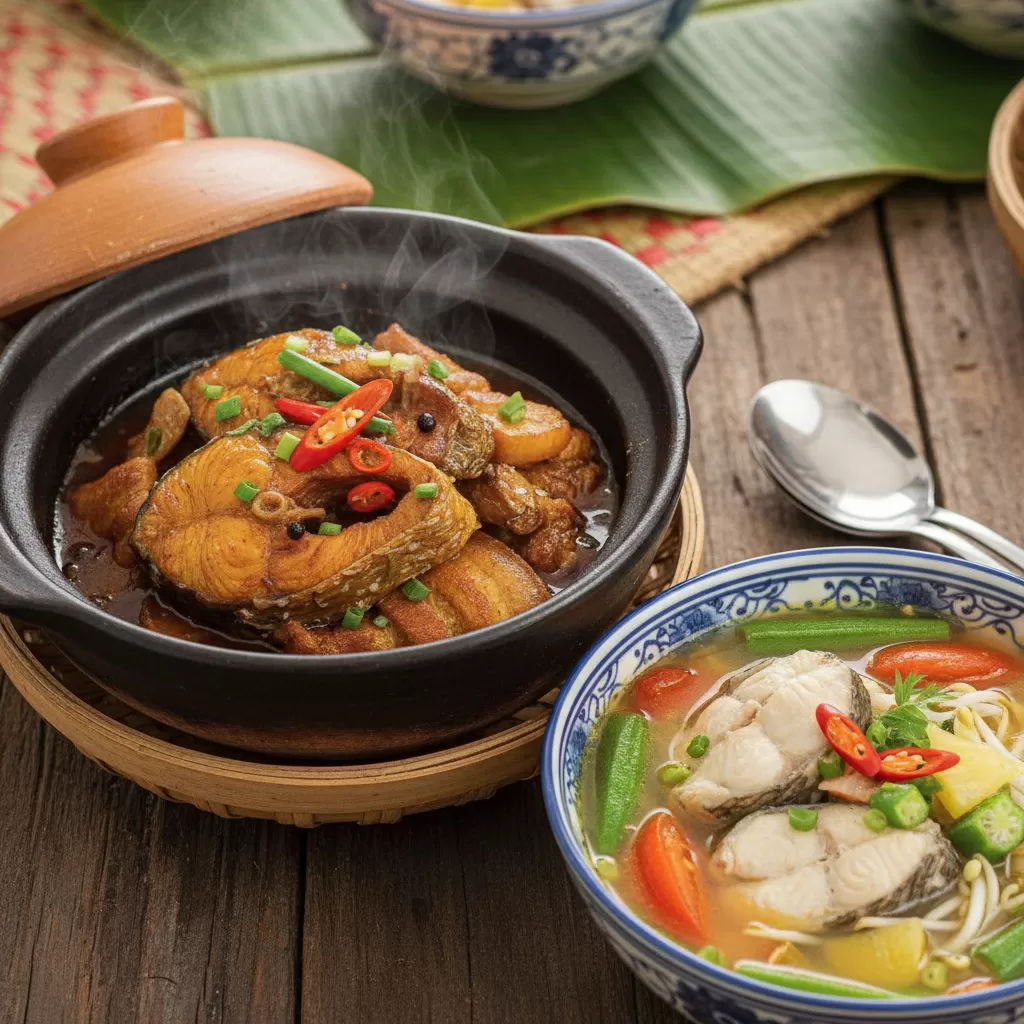 gemini_image_1770276772-1 Cá kho tộ và canh chua sự kết hợp hoàn hảo khơi gợi nỗi nhớ quê hương