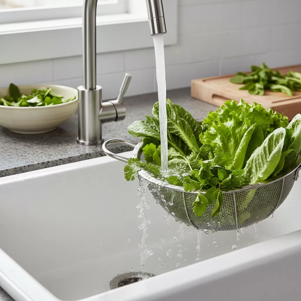 Quy trình sơ chế rau sống kỹ lưỡng đảm bảo an toàn vệ sinh thực phẩm