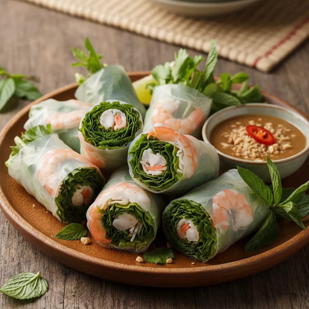 Gỏi cuốn  Món ăn thanh tao chinh phục thực khách quốc tế ngay từ cái nhìn đầu tiên