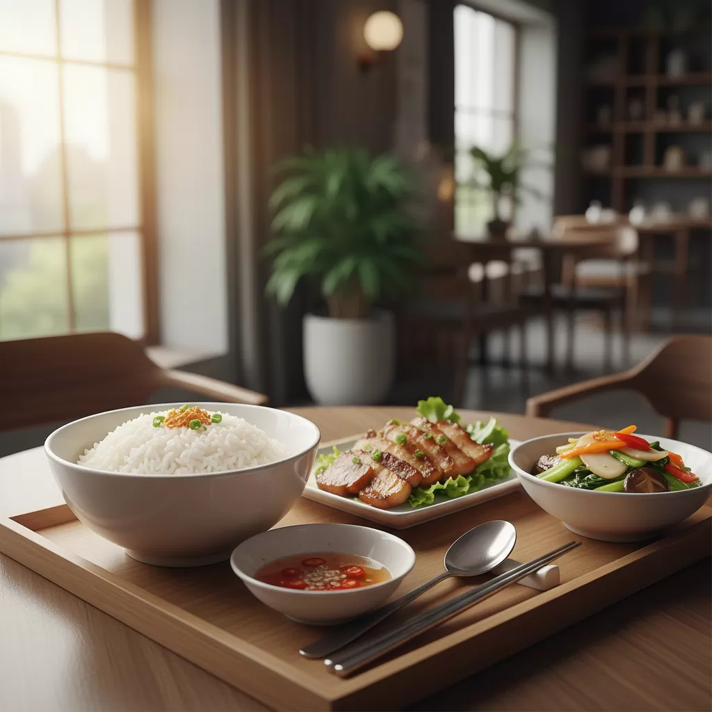 gemini_image_1770280362 Bữa trưa món Việt đầy đủ dinh dưỡng là lựa chọn hàng đầu của dân văn phòng Quận 1