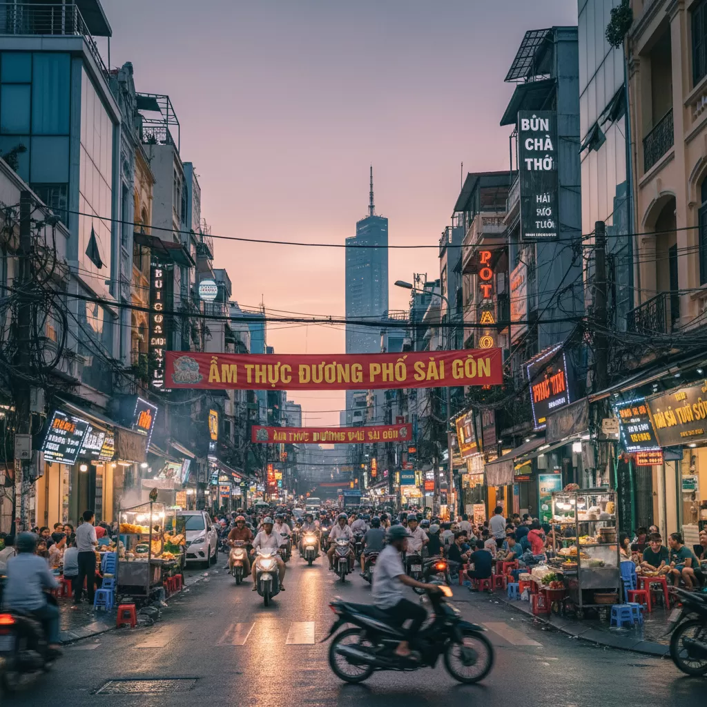 Khu vực trung tâm Sài Gòn là nơi hội tụ nhiều địa điểm thưởng thức món Việt đặc sắc