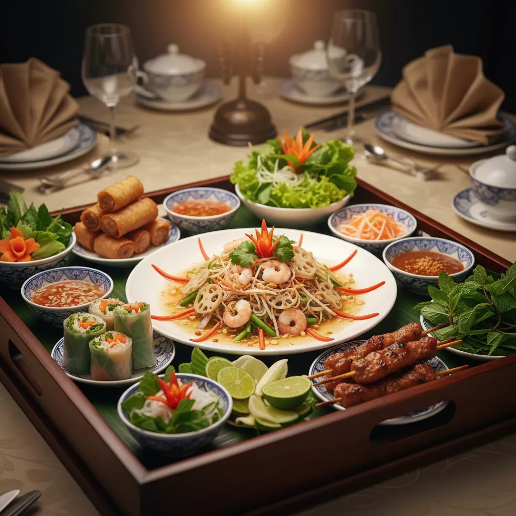 gemini_image_1770283569 Món khai vị đóng vai trò quan trọng trong việc dẫn dắt vị giác của thực khách