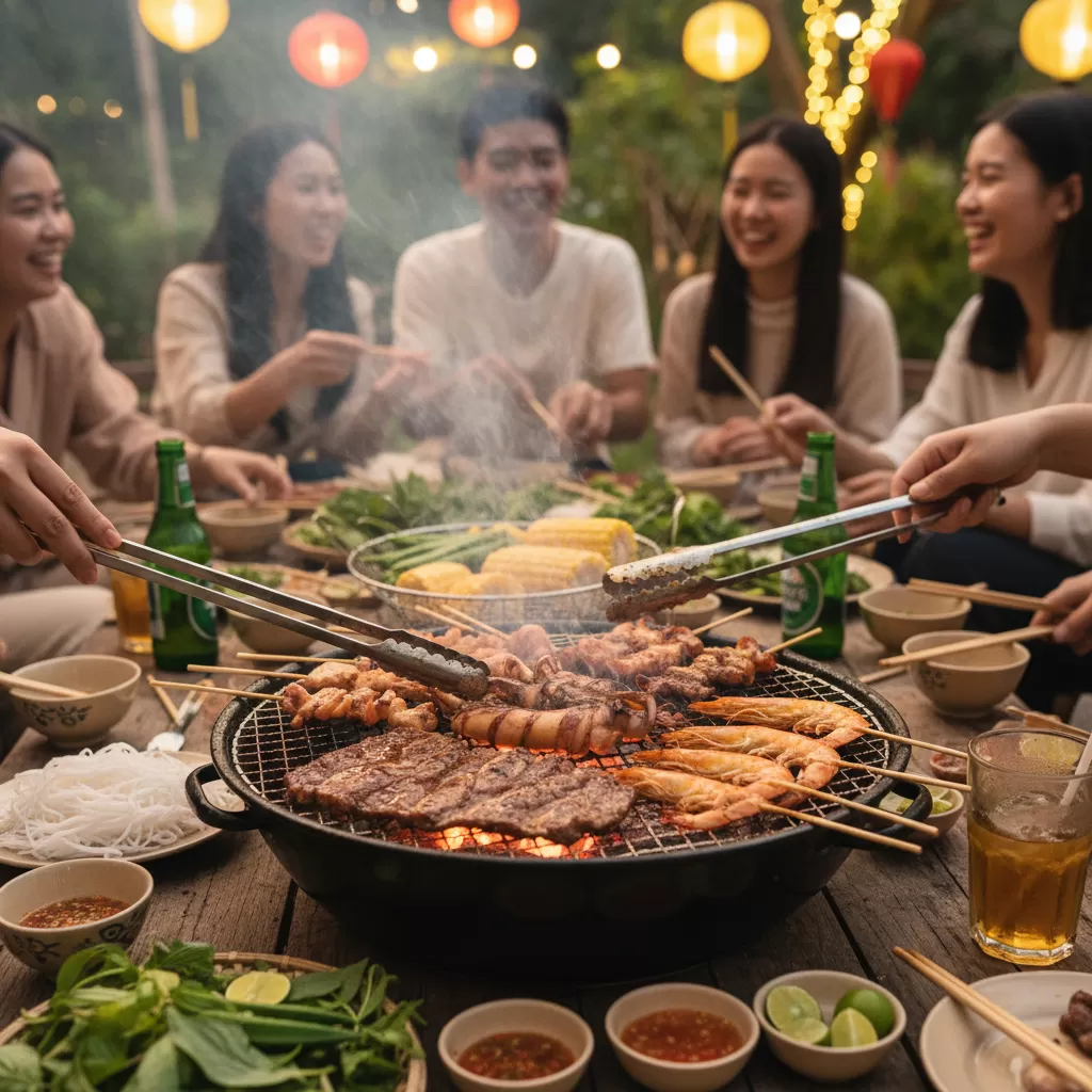 gemini_image_1770284558 Món nướng kiểu Việt mang lại sức hấp dẫn khó cưỡng cho mọi bàn nhậu