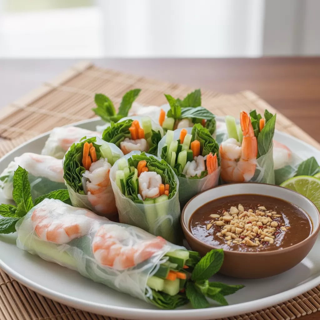 gemini_image_1770288060 Gỏi cuốn món ăn thanh đạm và tốt cho sức khỏe