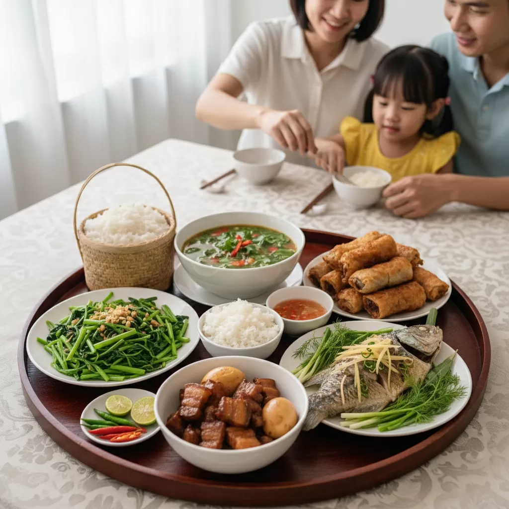 gemini_image_1770292008 Lựa chọn thực phẩm theo mùa giúp mâm cơm gia đình Việt luôn trọn vị và giàu dinh dưỡng