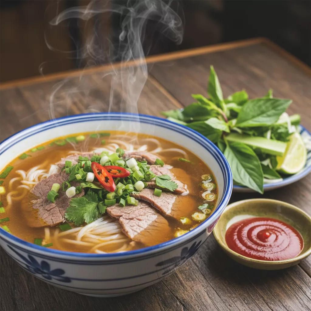 Phở bò  món ăn quốc hồn quốc túy luôn có mặt trong danh sách ẩm thực Sài Gòn