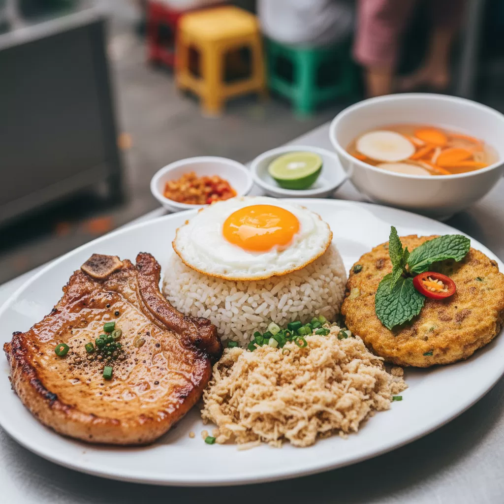 gemini_image_1770295093 Cơm tấm sườn bì chả món ăn biểu tượng không thể bỏ qua khi đến Quận 1