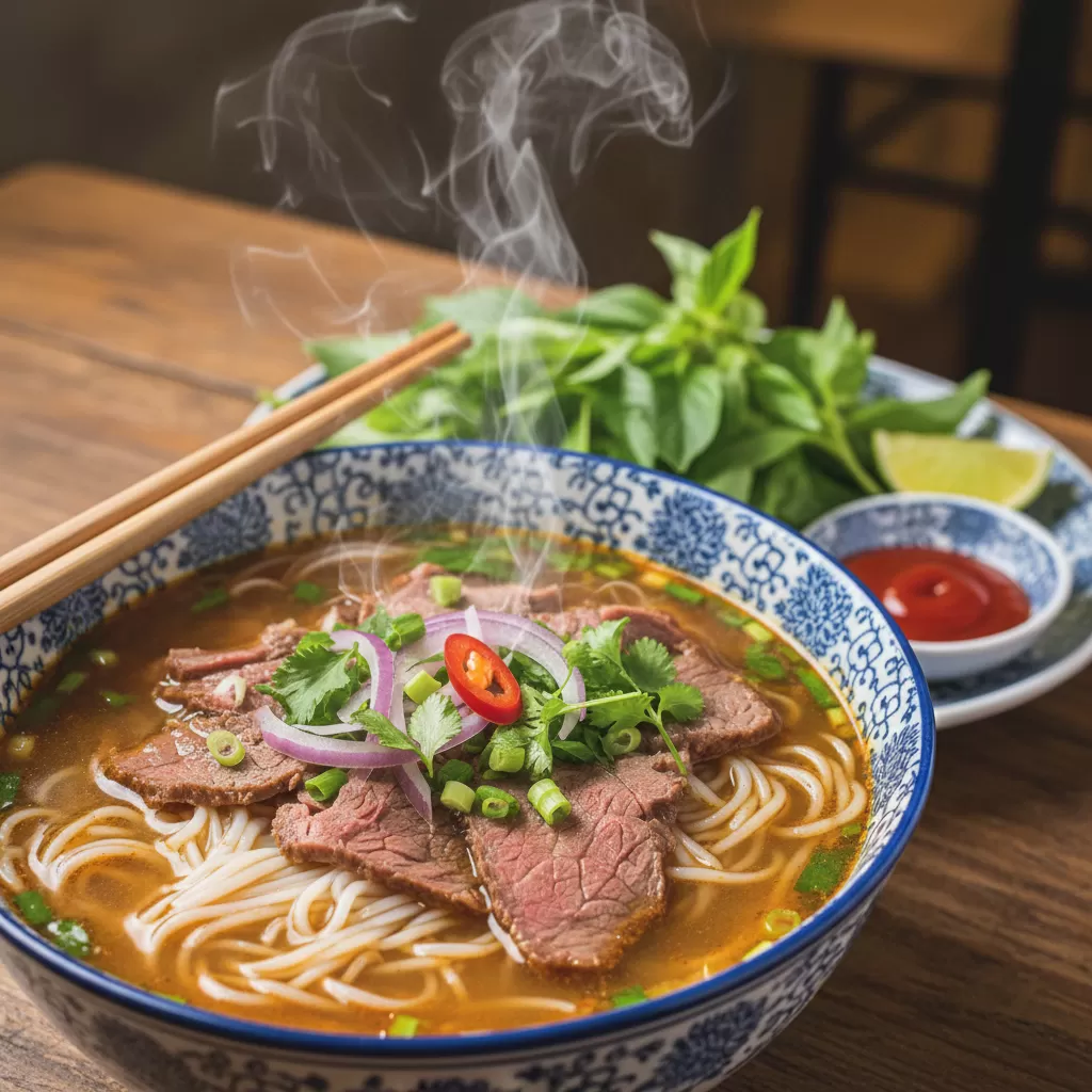 Phở bò là món ăn đặc trưng luôn nằm trong danh sách phải thử của du khách