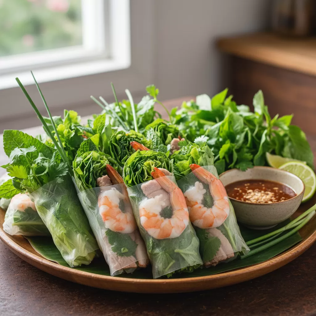 Món cuốn không bún là lựa chọn hoàn hảo để cắt giảm tinh bột mà vẫn ngon miệng