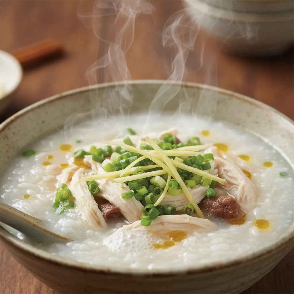 Cháo gà truyền thống là món ăn phục hồi sức khỏe hàng đầu trong ẩm thực Việt