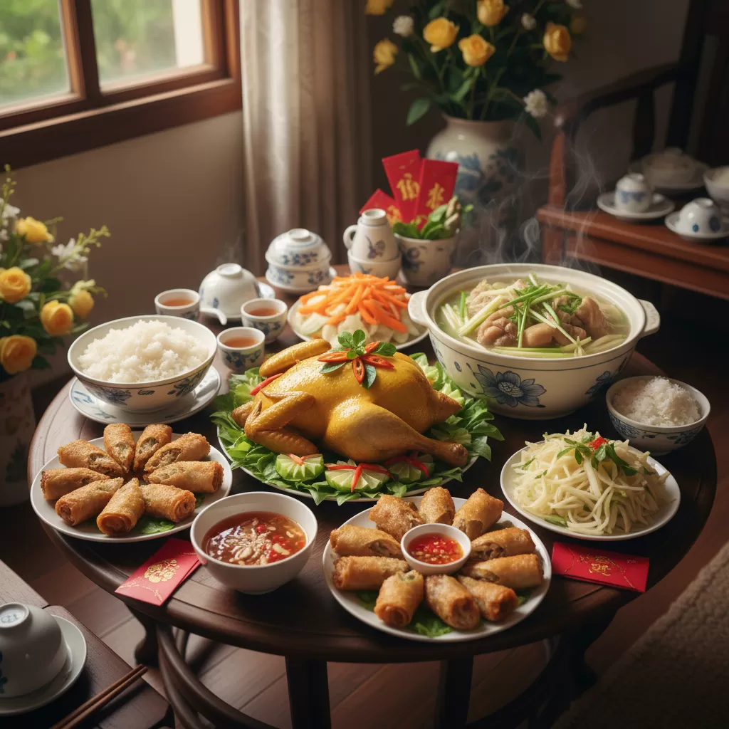 gemini_image_1770307260 Những món chính đậm đà tạo nên linh hồn cho bữa cơm sum vầy