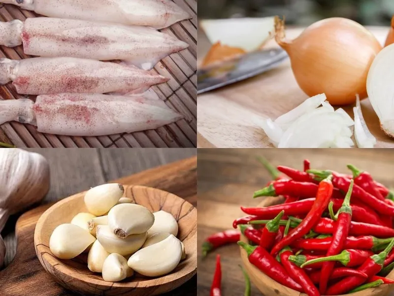 Lựa chọn nguyên liệu mực tươi là yếu tố then chốt cho món ăn đạt độ giòn ngọt tự nhiên