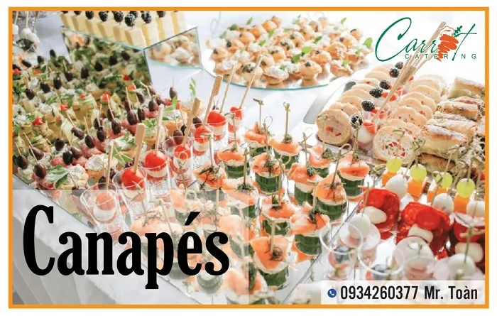 canapes Finger food là lựa chọn hoàn hảo cho các buổi tiệc sinh nhật hiện đại và năng động