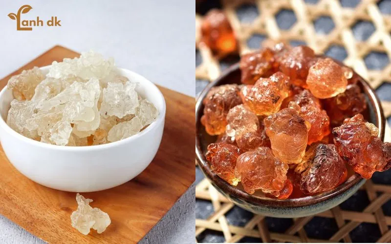 Tuyết yến và nhựa đào sau khi ngâm nở có chứa hàm lượng dinh dưỡng cao cho cơ thể