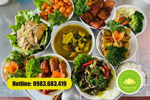 Mâm cơm chay thanh tịnh mang lại sự bình an và khởi đầu tốt đẹp cho năm mới
