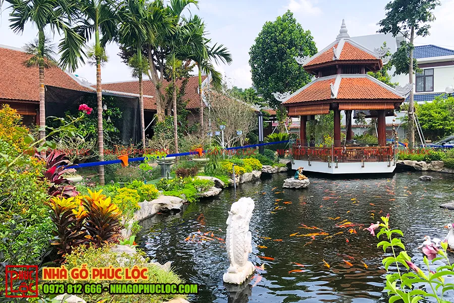 Sự giao hòa tuyệt vời giữa kiến trúc gỗ và cảnh quan thiên nhiên xanh mát