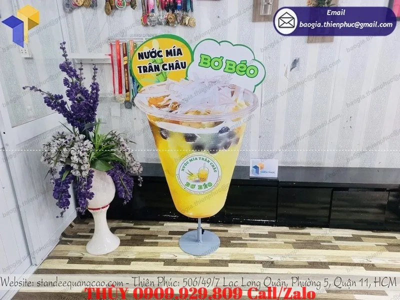 Nước mía mix trân châu  món giải khát đang làm mưa làm gió tại khu vực Quận 1
