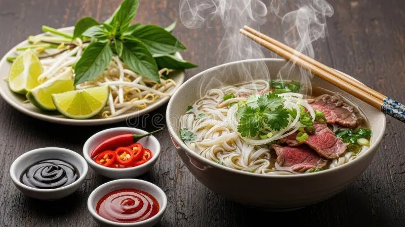 steaming-bowl-vietnamese-pho-soup-chopsticks-delicious-authentic-looking-noodle-hot-broth-filled-rice-noodles-400937400 Phở món ăn biểu tượng luôn nằm trong danh mục ưu tiên khi thử món tại Michelin Bib Gourmand