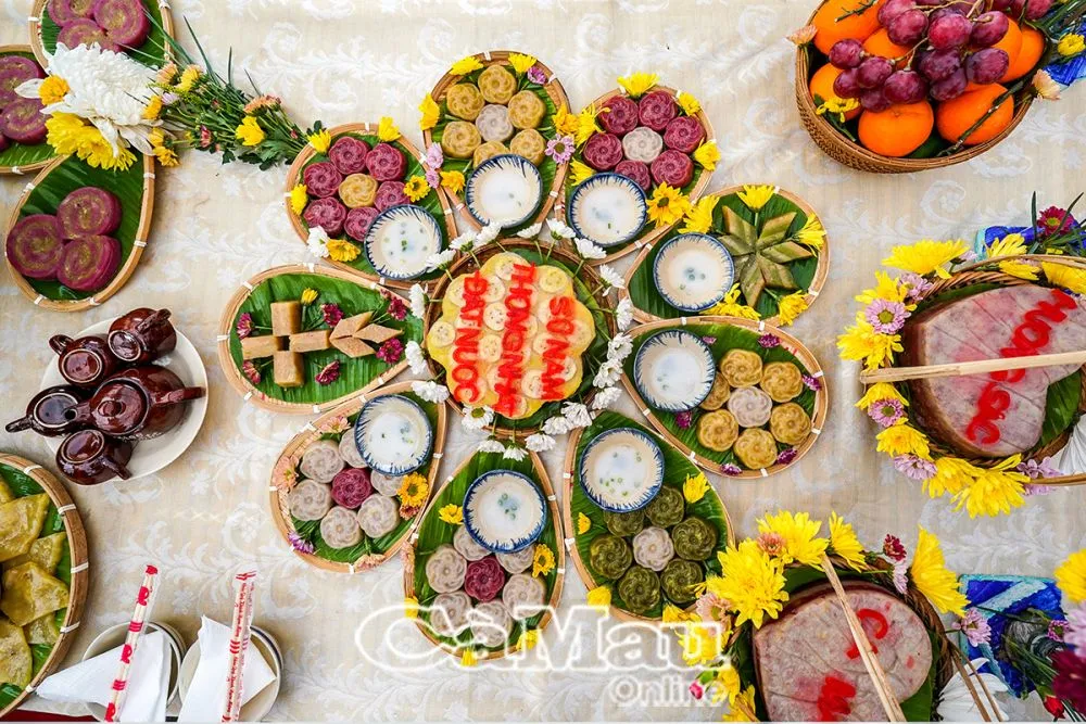 t6-3 Sự tinh tế của các loại bánh dân gian trong thực đơn buffet món Việt cổ