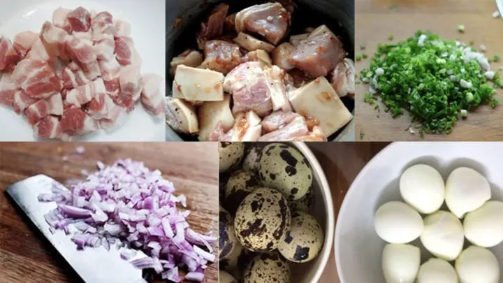 Lựa chọn thịt ba chỉ có tỷ lệ nạc mỡ cân bằng để món ăn đạt độ mềm ngậy và hấp dẫn