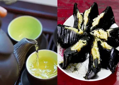 Thưởng thức bánh gai cùng trà xanh là trải nghiệm ẩm thực tinh tế