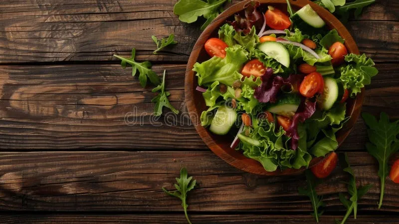 top-view-healthy-delicious-vegetable-salad-wooden-table-background-fresh-natural-green-leaves-mix-349958798 Thực phẩm giàu chất xơ và vitamin hỗ trợ quá trình thải độc tự nhiên của gan và thận
