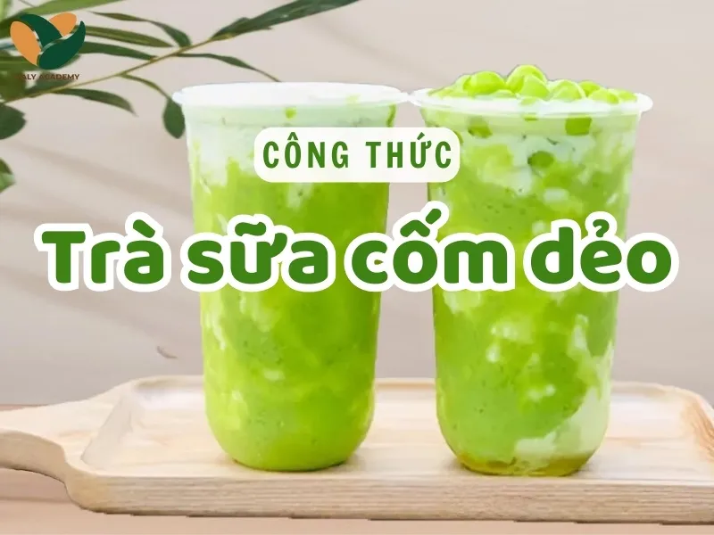 Trà sữa cốm uống lạnh là cách tốt nhất để cảm nhận vị thanh mát
